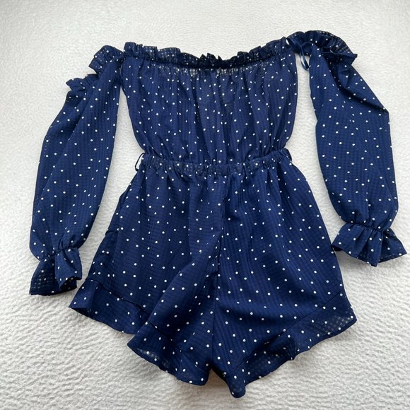 Runaway The Label | Oui Oui Playsuit Blue Patterned Size 6 - Picture 10 of 10
